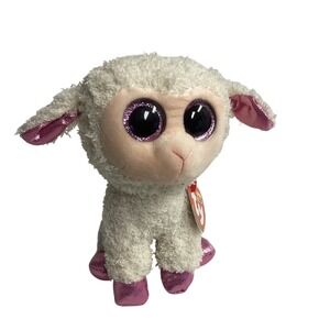 Ty Beanie Boos Twinkle Lamb Plush Stuffed Animal Toy‎ Sparkle Eyes 6"